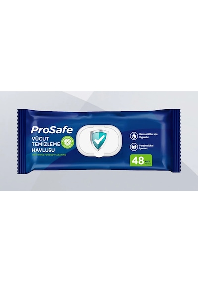Yetişkin,hasta Vücut Temizleme Havlusu 1 Paket 48 Li Diğer