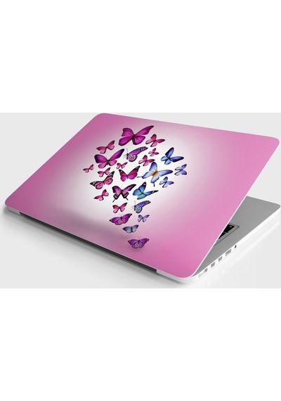Laptop Sticker Notebook Kaplama Etiketi Kelebekler