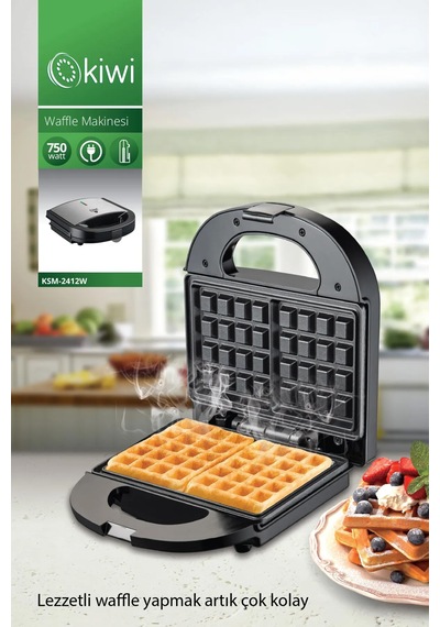 Kiwi KSM-2412W 750 W Yapışmaz Plakalı Ve Şık Çelik Tasarım