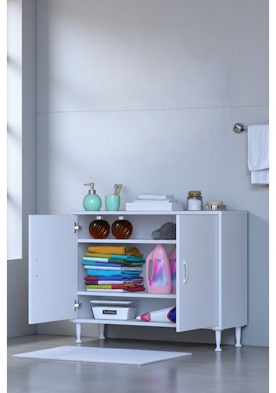 Eliusta Sabir 90 Cm 2 Raflı Beyaz Banyo Mutfak Dolabı 3 Bölmeli Çok Amaçlı Dolap 90x75x32,5 Cm Düzenleyici Beyaz Eliusta Sabir 90 Cm 2 Raflı Beyaz Banyo Mutfak Dolabı 3 Bölmeli Çok Amaçlı Dolap 90x75x32,5 Cm Düzenleyici Beyaz