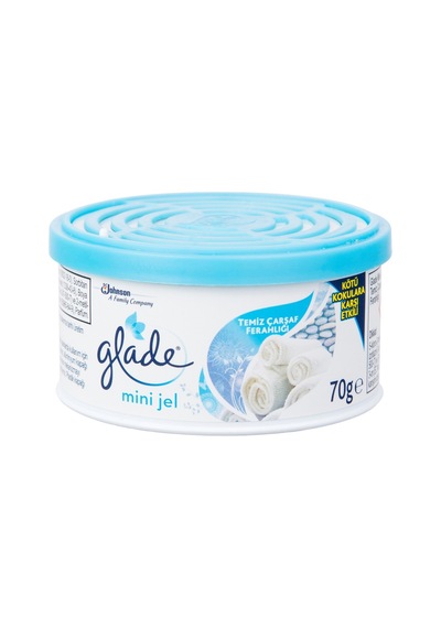 Glade Mini Jel Clean Linen 70g Oda Parfümü - Taze Çamaşır Kokusu 2'li Ekonomik Paket - 2 Adet Tarı Çam