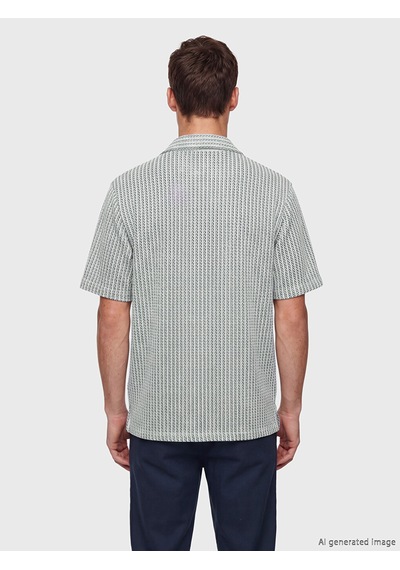 Lcw Vision Beyaz Regular Fit Desenli Erkek Gömlek