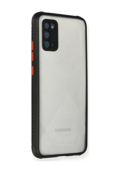 Samsung Galaxy Uyumlu A02s Kılıf Miami Şeffaf Silikon - Siyah Bz8683140167943