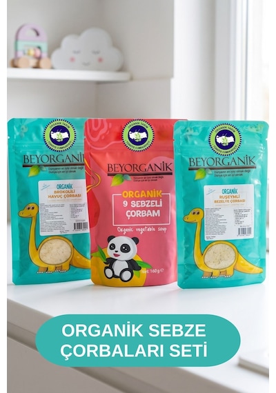 Beyorganik Organik Sebze Çorbaları Seti 3'lü