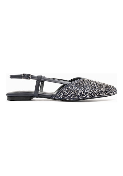 Luvi Shoes Rexton Lacivert Taşlı Kadın Sandalet