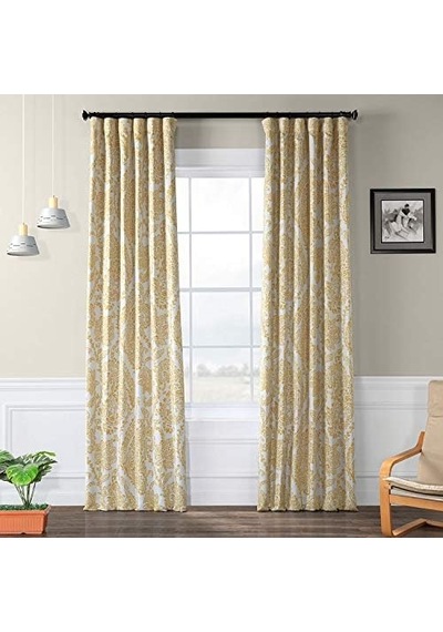Hpd Half Price Drapes Boch-kc16072c-108 Karartma Perdesi 1 Panel , 50 X 108, Çay Zamanı Sarı Altın 50 x 22 Hpd Half Price Drapes Boch-kc16072c-108 Karartma Perdesi 1 Panel , 50 X 108, Çay Zamanı Sarı Altın 50 x 22