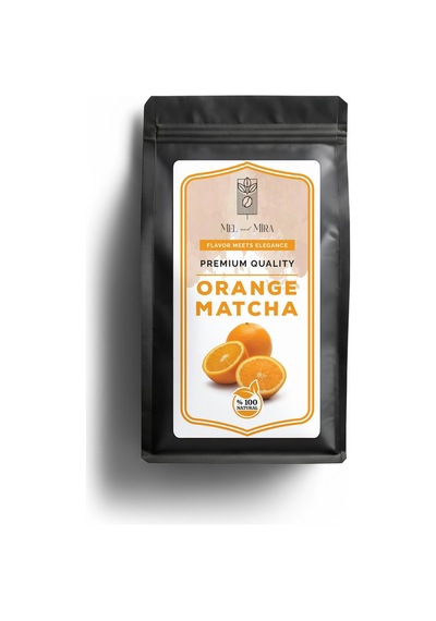 Portakal Aromalı Matcha Tozu 50g, Orange Matcha Powder