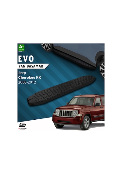 S-dizayn Jeep Cherokee Kk Evo Siyah Yan Basamak 153 Cm 2008-2012