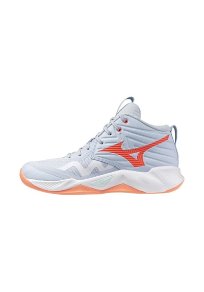 Mizuno Wave Momentum Pro Mıd Kadın Voleybol Ayakkabısı Mavi Çok Renkli