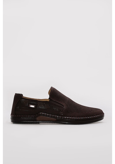 FAST STEP Hakiki Deri Erkek Casual Ayakkabı 126ma803 Kahverengi