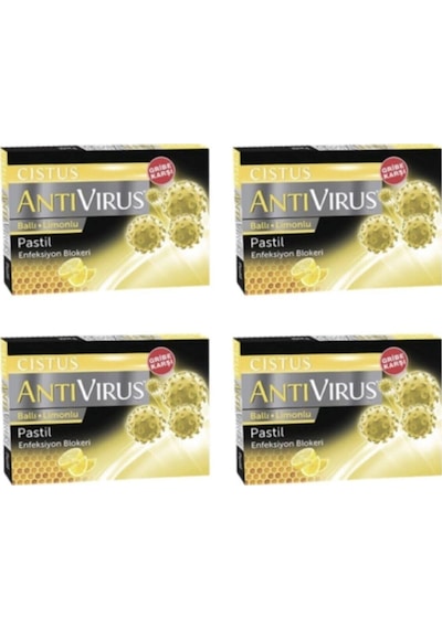 Cistus Pastil Ballı Limonlu 4 Adet