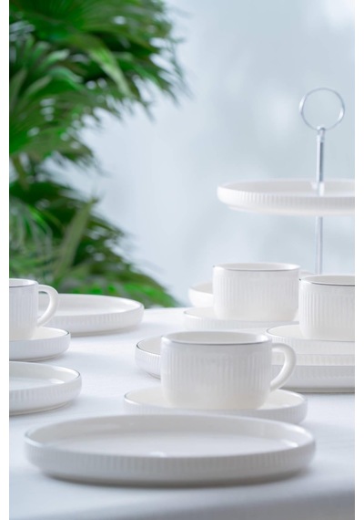 Acar Sierra 6 Kişilik 20 Parça Brunch Seti - Silver
