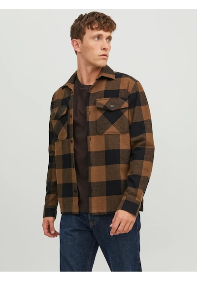 Jack & Jones Jack&jones Rahat Kesim Kahverengi Erkek Gömlek 12241533 001