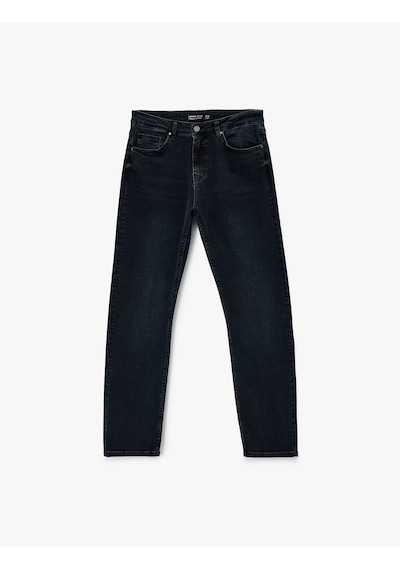 Koton Cepli Straight Fit Düz Paça Jean Pantolon - Straight Fit Mark Jeans Koyu İndigo 7wam40029nd Koton Cepli Straight Fit Düz Paça Jean Pantolon - Straight Fit Mark Jeans Koyu İndigo 7wam40029nd