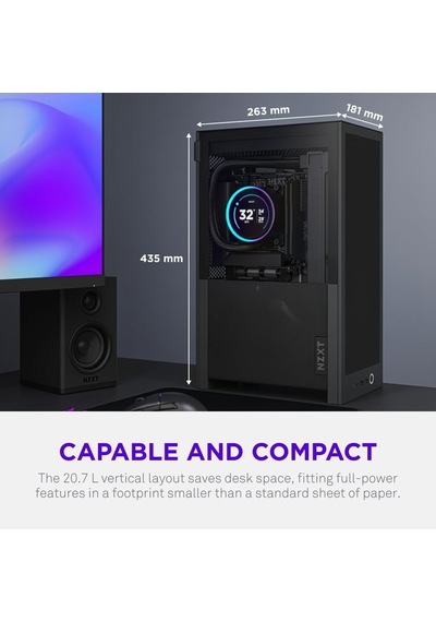 H2 Flow Mini-ıtx Cı-h21fb-01 Siyah Gaming Oyuncu Kasa