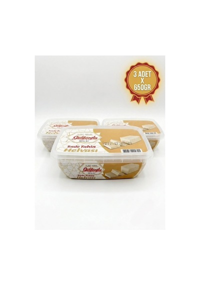 Sade Tahin Helvası 650 Gr X 3 Adet