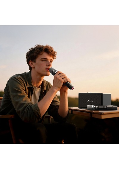Lenyes S877 Serisi Rgb Işıklı Su Geçirmez Çift Mikrofonlu Tws Bluetooth Hoparlör Speaker V5.3 200w