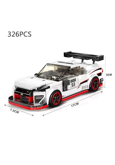 Teknik Nissan Gtr R35 Lego Araba Porsche Araba Yapı Blok Nissan Gt-r Oyuncak Araba - 326 Parça