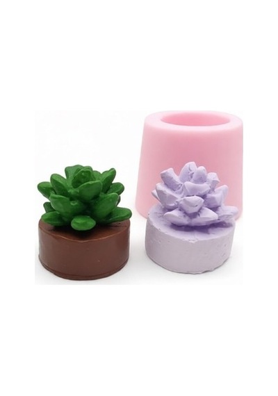 Mini Kaktüs Silikon Kalıp 4x4x3.5 Cm