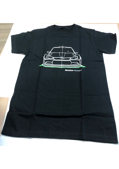 000084200p041- Skoda Motorsport Erkek T-shırt Siyah