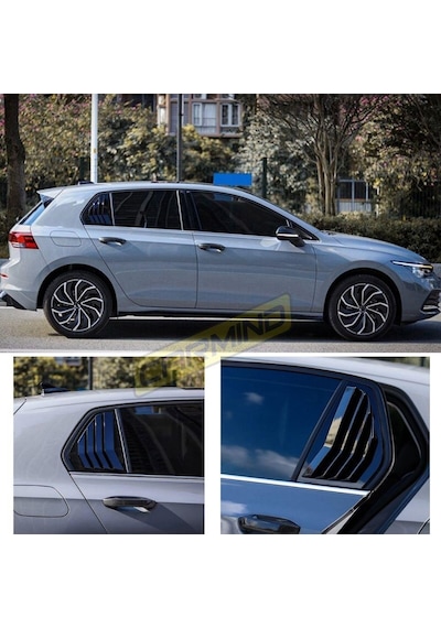 Vw Golf 8 Kelebek Cam Vizörü Piano Black 2021-