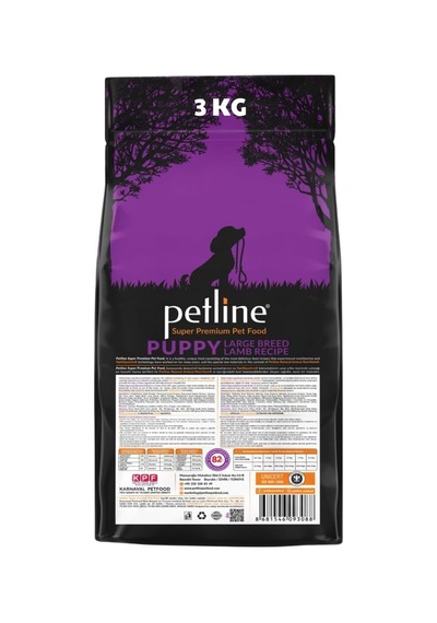 Puppy Kids Kuru Köpek Maması, Kuzu Etli, Düşük Tahıllı, Yavru Köpek Mama, Tüm Irklar İçin, 3kg