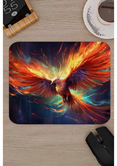 Anka Kuşu Kaymaz Dikişli Kauçuk Oyuncu Mousepad V3 - 22x18 Gaming Mouse Pad Fare Altlığı