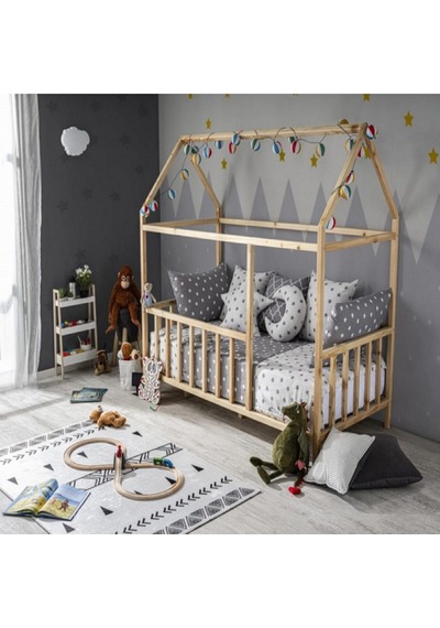 Köşk Mobilya Montessori Yatak Ahşap Karyola Çocuk Yatak Tüm Ölçülerde
