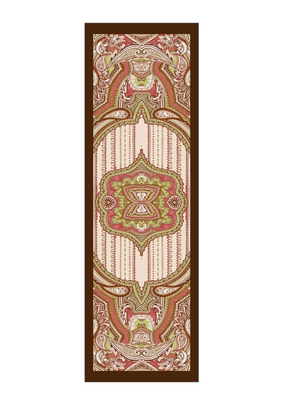 Arancia Kahverengi 70x200 Floş Etol Etnik Desenli Etnik Desenli