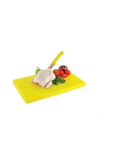Polietilen Kesme Tahtası Sarı 30X40X2 Cm Kalınlık Kasap Şarküteri