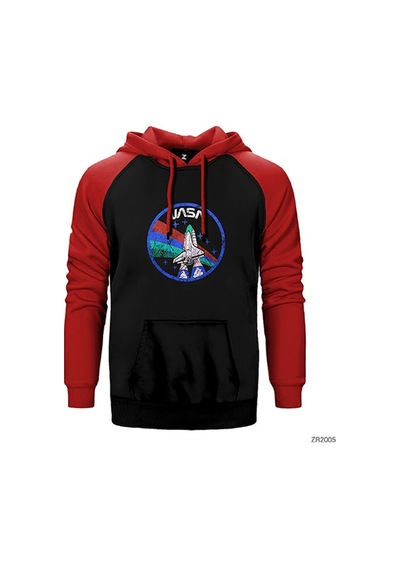 Nasa Vintage Logo Sarı Renk Reglan Kol Sweatshirt / Hoodie