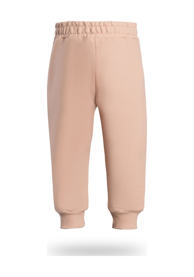 Heyadventure Erkek / Kız Çocuk Jogger Eşofman Altı Cepsiz Paçası Kaşkorseli Bej Bej