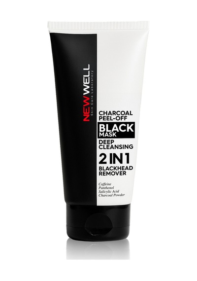 New Well 2in 1 Soyulabilir Siyah Maske 150 Ml