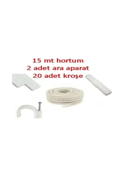 Klima Su Tahliye Drenaj Hortumu - 15mt + Ek Birleştir