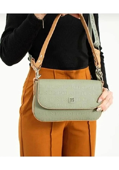 Just Polo Kadın Günlük Su Geçirmez Şık El & Omuz Çantası Shoulder Bag Yeşil