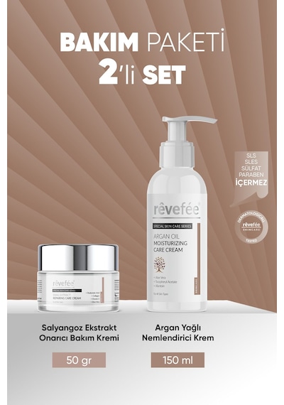 Salyangoz Ekstraktlı Onarıcı Bakım Kremi & Argan Yağlı Nemlendirici Krem