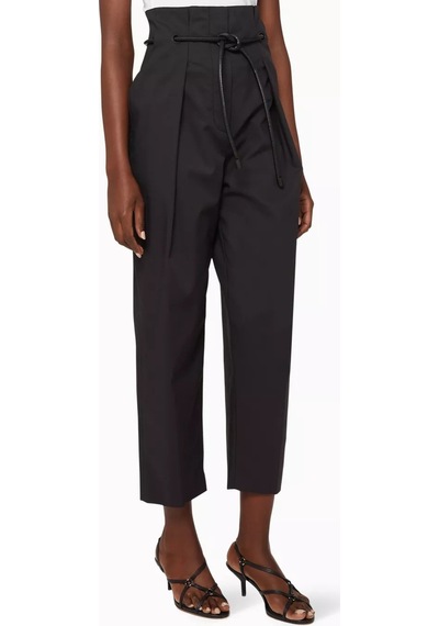 3.1 Phillip Lim Lim Origami Pileli Pamuk Pantolon Yüksek Bel, Modern Ve Rahat Şıklık Siyah 3.1 Phillip Lim Lim Origami Pileli Pamuk Pantolon Yüksek Bel, Modern Ve Rahat Şıklık Siyah
