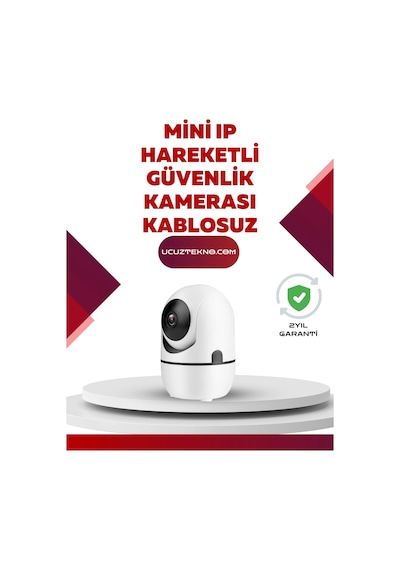 Full Hd 1080p Kablosuz Güvenlik Kamerası - Hareket Takip, Gece Görüşü Ve İki Yönlü Ses Özellikli