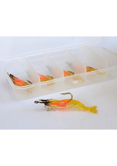 Captain 3062 Silikon Karides 5.5cm Suni Yem 5'li Kutu 06