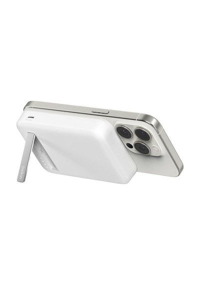 Belkin Bpd007btwt Boostcharge Qi2 15w 8k Magsafe Uyumlu Kablosuz Powerbank Beyaz siyah