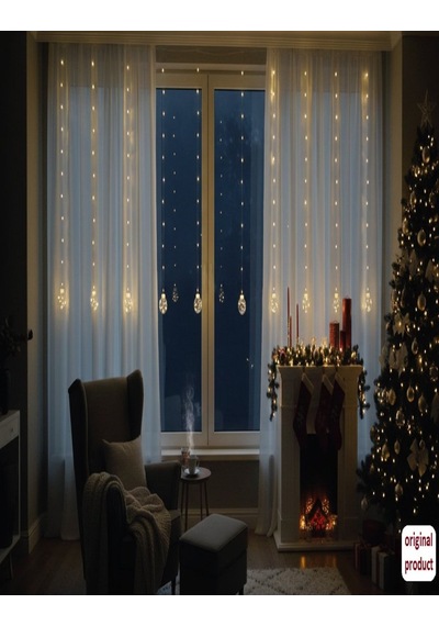 Dekoratif Ampul Top Perde Kumandalı 3 Metre 8 Mod Peri Led Işık Günışığı Aydınlatma Perde Led Usb Gün Işığı