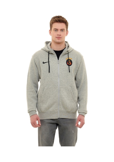 Galatasaray Lisanslı Nike Fermuarlı Kapüşonlu Sweat 100 Taş