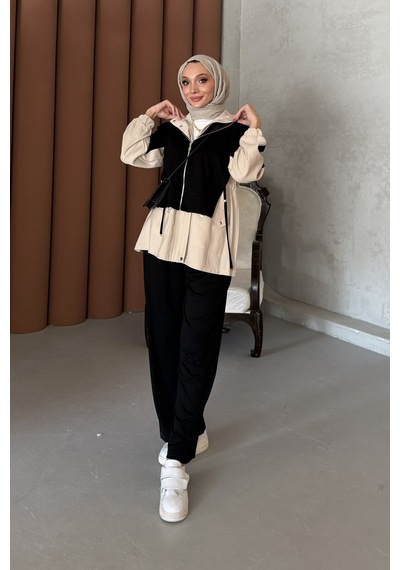 Riella Butik Alya Tesettür Takım Siyah