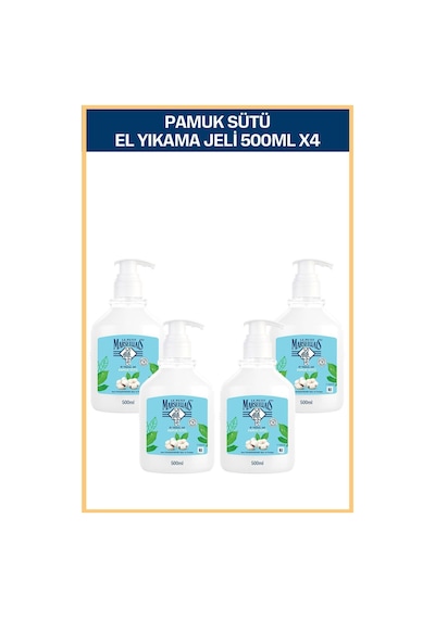 Le Petit Marseillais Pamuk Sütü Sıvı Sabun 500 ml x4