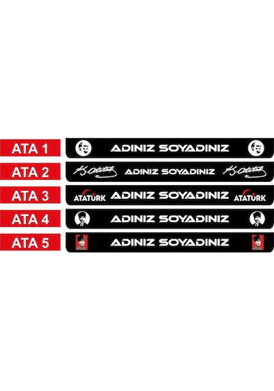 Kişiye Özel İsimli Motosiklet Plakalık 1 Adet