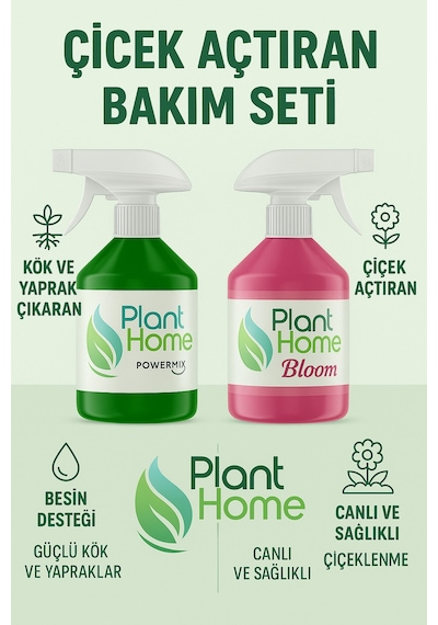 Plant Home Bitki Besini 3lü Seti 500 Ml & Hızlı Emilim Powermix Gold Seri 500 G