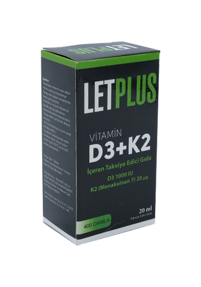 Letplus D3+K2 Takviye Edici Gıda 20 ML