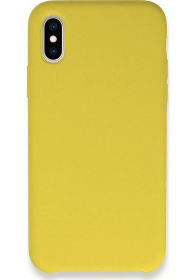 Apple Uyumlu   iPhone Xs Max Kılıf Lansman Legant Silikon - Sarı