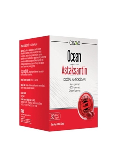 Ocean Astaksantin 30 Softjel Kapsül