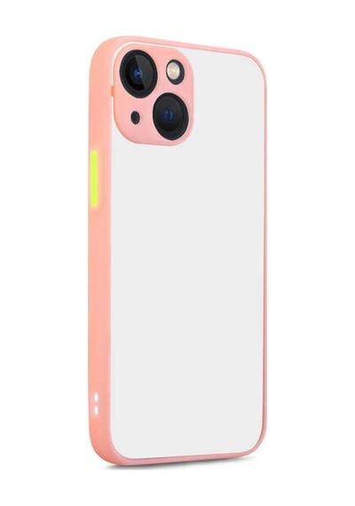 Apple Uyumlu iPhone 13 Kılıf Zore Hux Kapak Pembe